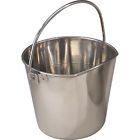 Pail - 946ml - Stainless Steel with one flat side (1 qtr) (NO hanging hook) 