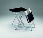 Champagne Folding Ringside Table USA 18 x 23 x 30 H - out of stock