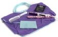 Yogi Purple Flower Hair Straightner with Comb/Beach Bag Gift Set.