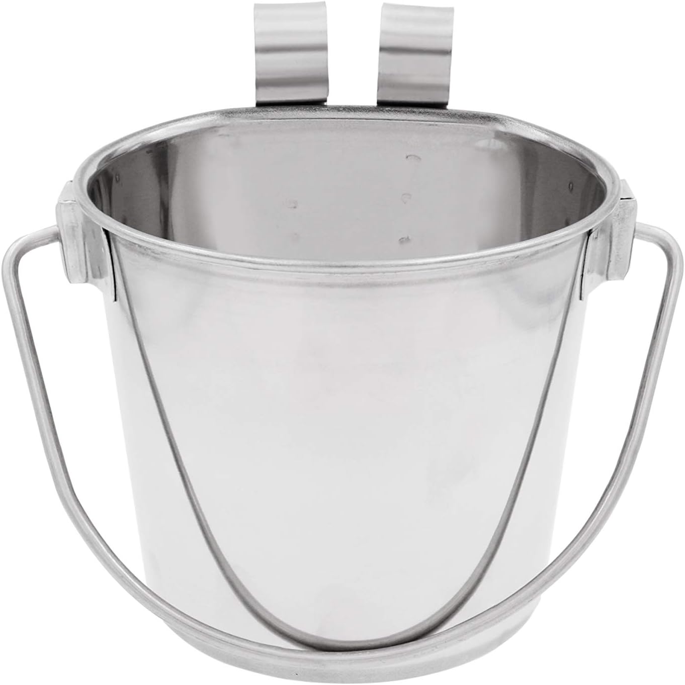 Hook on Pail - 1.89 litre  Stainless Steel with one flat side (2 qtr) including hanging hook