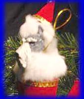 Velvet Christmas Tree Stocking - Schnauzer